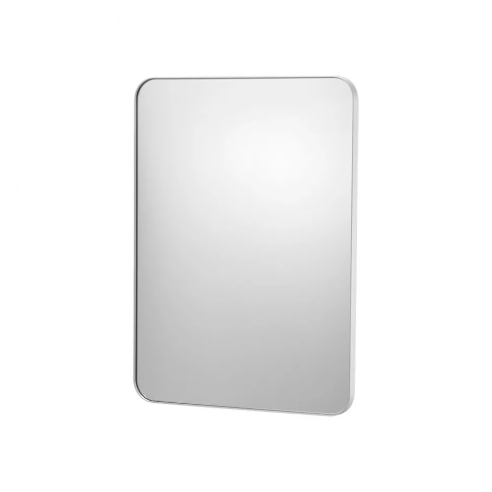 VEVOR Wall Mounted Makeup Mirror, 0.15" Thick, 22" x 30" Mirror with Aluminium Alloy Frame & Explosion-Proof Film, Scratch-Resistant Mirror with Z-Shaped Bracket, Fit for Bathroom/Bedroom/Living Room