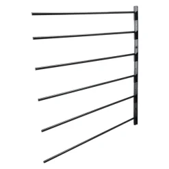 VEVOR Wall Mounted Saddle Rack, 30.9 x 29.9 x 5.5 in, Swing Out Saddle Holder, Six Tiers Horse Saddle Stand, Space Saving Horse Pad and Blanket Rack for Tack Room Organization Trailer Accessories