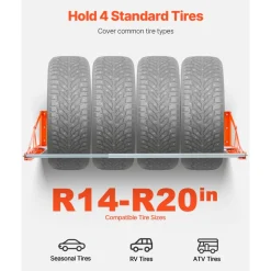VEVOR Wall Mounted Tire Rack, 31