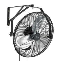 VEVOR Wall Mount Fan, 18 in Wall Mounted Hanging Fan with IP44-rated Protection, 3-Speed, Long Airflow Distance, Adjustable Rotation Angle, Powerful for Industry, Commercial, Garage, Workshop
