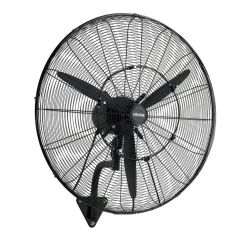 VEVOR Wall Mount Fan, 30 in Wall Mounted Hanging Fan with Oscillating & Mist, IP44-rated, 3-Speed, Powerful Air Reach, Mechanical Control, Long Airflow for Industry, Commercial, Garage, Workshop, Gym