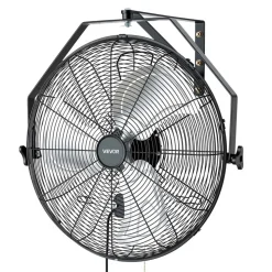 VEVOR Wall Mount Fan, 20 in Wall Mounted Hanging Fan, 3-Speed, Long Airflow Distance, Adjustable Rotation Angle, Mechanical Control, Powerful for Industry, Commercial, Garage, Workshop, Gym, 2 Pack
