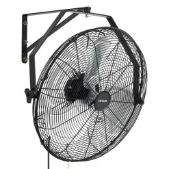 VEVOR Wall Mount Fan, 20 in Wall Mounted Hanging Fan, 3-Speed, Long Airflow Distance, Adjustable Rotation Angle, Mechanical Control, Powerful for Industry, Commercial, Garage, Workshop, Gym, 2 Pack