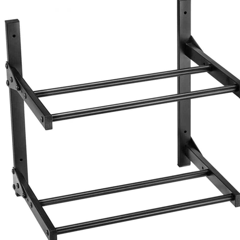 VEVOR Wall Mount Printer Filament Storage Rack, 2-Tier Wall Bracket Storage Shelf, Rolling Filament Spool Holders Racks with Wheels, Filaments Organzied for 3D Printing Studio, Workshop (Shelf Only)