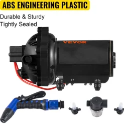 VEVOR Washdown Deck Wash Pump Kit 12v 20 Lpm 70 Psi Caravan Rv Boat Marine