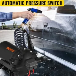 VEVOR Washdown Deck Wash Pump Kit 12v 20 Lpm 70 Psi Caravan Rv Boat Marine