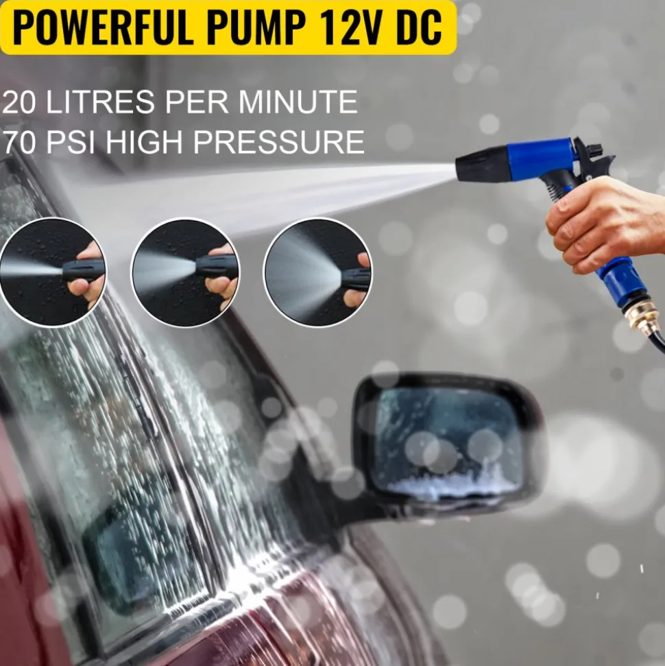VEVOR Washdown Deck Wash Pump Kit 12v 20 Lpm 70 Psi Caravan Rv Boat Marine