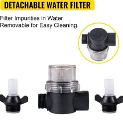 VEVOR Washdown Deck Wash Pump Kit 12v 20 Lpm 70 Psi Caravan Rv Boat Marine