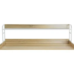 VEVOR Washer Dryer Countertop with 2-Tier Shelf, 54" x 27" Wooden Washer and Dryer Countertop with Anti-Slip Pads, Water-Resistant Laundry Topper Cover for Laundry Room Organization and Storage, Oak
