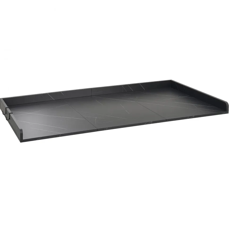 VEVOR Washer Dryer Countertop, 54" x 27" Wooden Washer and Dryer Countertop, Water-Resistant Laundry Machine Topper Cover with Anti-Slip Pads, for Laundry Room Organization and Storage, Black