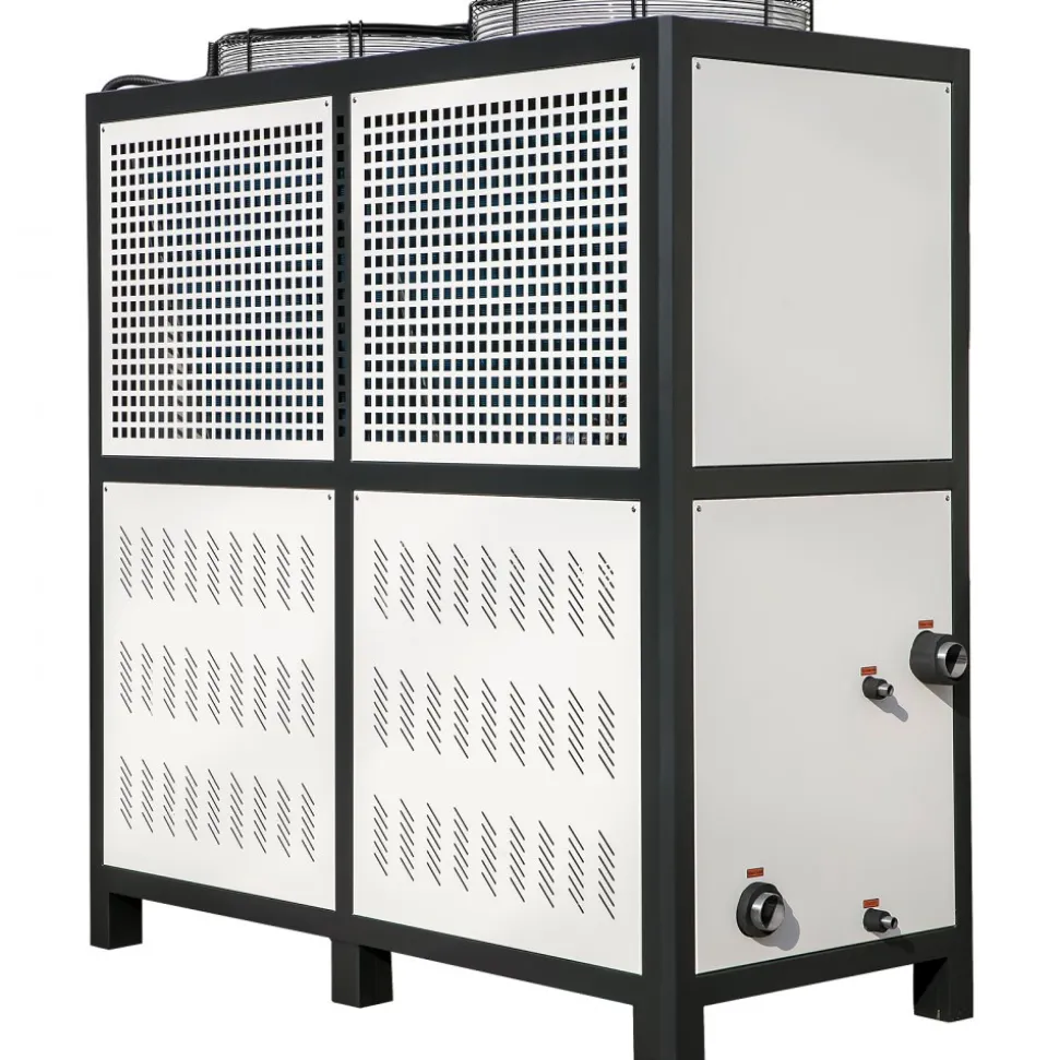 VEVOR Water Chiller 15Ton, Capacity Industrial Chiller 15Hp, Air-Cooled Water Chiller, Finned Condenser, with Micro-Computer Control, Stainless Steel Water Tank Chiller Machine for Cooling Water