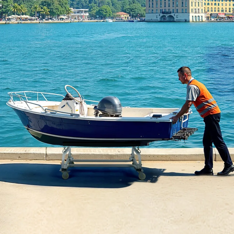 VEVOR Watercraft PWC Dolly, 1000 lbs Load Capacity, Jet Ski Stand PWC Cart for Moving Watercraft, Adjustable Bunks with 4 Casters & 2 Brakes, Heavy-Duty Jet Ski Cart for Kayaks, Jet Skis, Speedboats