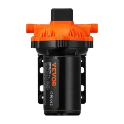 VEVOR Water Diaphragm Pump, 12V DC, 5.5 GPM Flow, 70 PSI Rated Pressure (40-100 PSI Adjustable), 1/2
