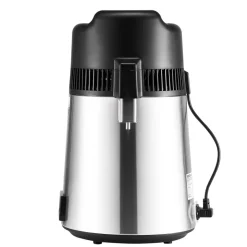 VEVOR Water Distiller, 6L 1.6 Gallon Larger Pure Water Purifier Filter For Home Table Countertop, 900W Glass Pot Distilled Maker, Stainless Steel Interior Drinking Machine to Make Clean Waters, Silver