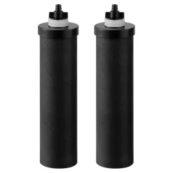 VEVOR Water Filters Replacement, Purification Elements, Activated Carbon Replacement Filters, Easy to Replace Water Filter, Gravity Water Filter System, Compatible with Most Brands, Pack of 2, Black
