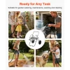 VEVOR Water Hose Reel Cart, 200/300 ft High-Pressure Garden Hose Cart, Hoses Reel Carts with Two Wheels, Handle & Heavy-Duty Mesh Storage Basket, Portable Hoses Reels for Garden Watering, Car Washing