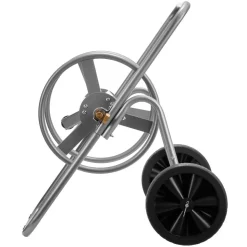 VEVOR Water Hose Reel Cart, 200/300 ft High-Pressure Garden Hose Cart, Hoses Reel Carts with Two Wheels, Handle & Heavy-Duty Mesh Storage Basket, Portable Hoses Reels for Garden Watering, Car Washing