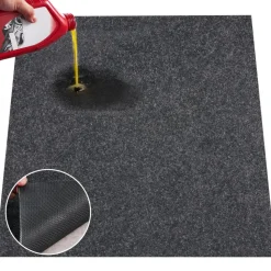 VEVOR Waterproof Garage Floor Mat for Under Car, Non-slip 6.6'x8.5' Compact Size Heavy Duty Containment Mat, Protects Garage Floor from Water, Mud and Oil, For Garages,Greenhouses,Entrance