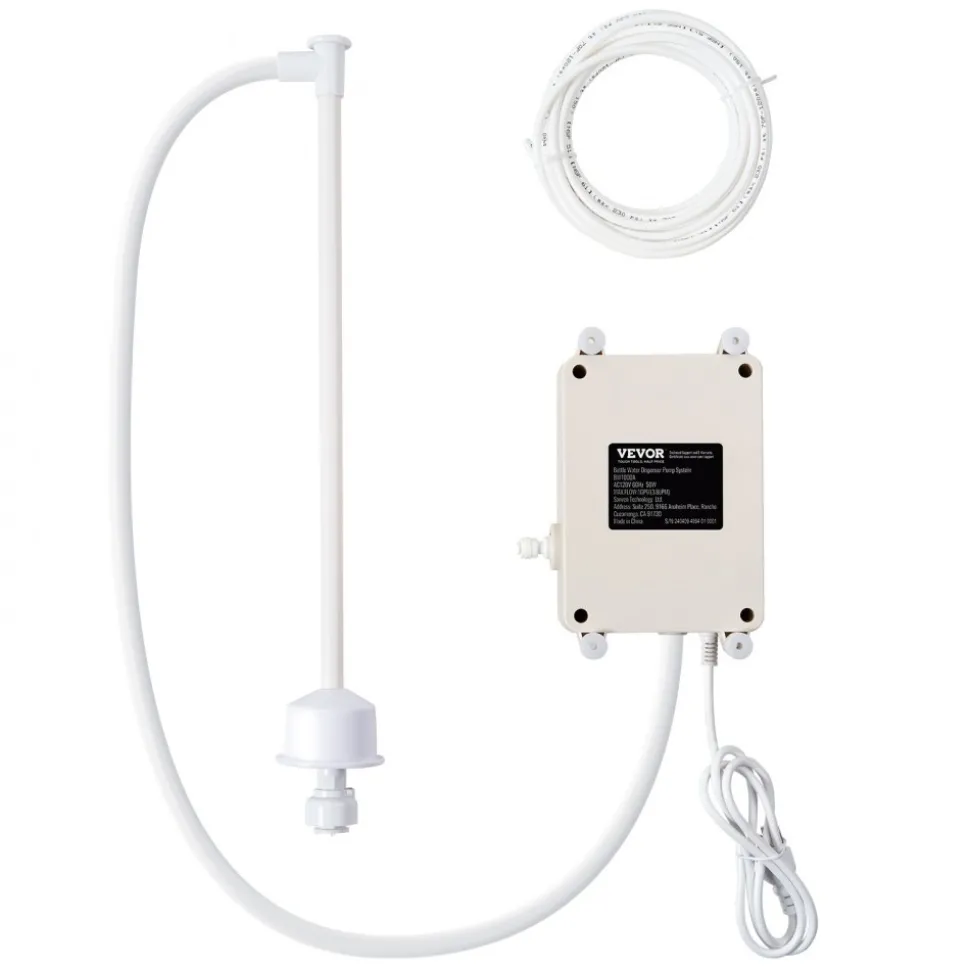 VEVOR Water Pump System for 5 Gallon Bottles, Automatic Electric Dispenser, Single Inlet, Suitable for Coffee/Tea Appliances, Fridges, Ice Machines