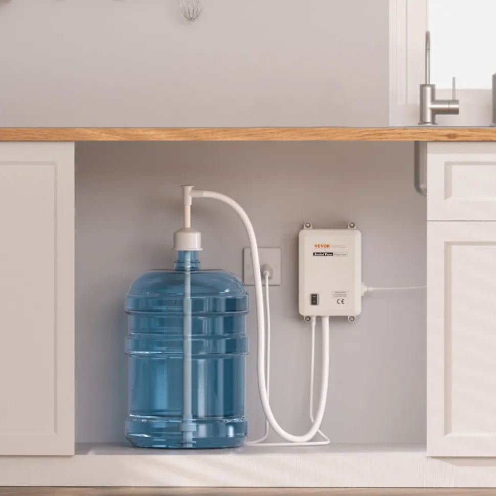 VEVOR Water Pump System for 5 Gallon Bottles, Automatic Electric Dispenser, Single Inlet, Suitable for Coffee/Tea Appliances, Fridges, Ice Machines