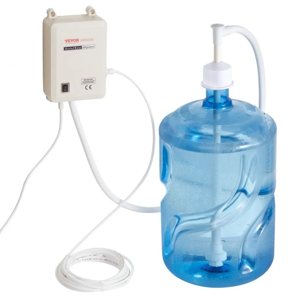 VEVOR Water Pump System for 5 Gallon Bottles, Automatic Electric Dispenser, Single Inlet, Suitable for Coffee/Tea Appliances, Fridges, Ice Machines