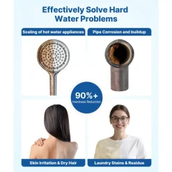 VEVOR Water Softener, 32,000 Grains Whole House Water Softener System, with Automatic Digital Control Head, Bypass Valve, Reduce Hardness and Minerals, Improve Water Quality, for 1-2 Bathrooms