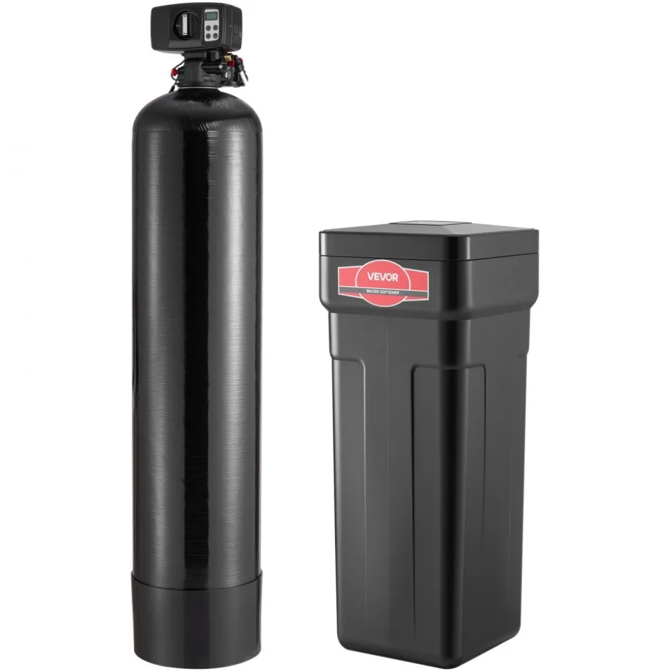 VEVOR Water Softener, 32,000 Grains Whole House Water Softener System, with Automatic Digital Control Head, Bypass Valve, Reduce Hardness and Minerals, Improve Water Quality, for 1-2 Bathrooms