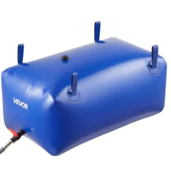 VEVOR Water Storage Bladder 264.2 Gallon Large Capacity Water Bag, Portable & Collapsible Soft Waters Container, Leakproof & Tear-Resistant PVC Emergency Waters Storage Tank for RV Truck & Outdoor Use