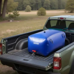 VEVOR Water Storage Bladder 63.4 Gallon Large Capacity Water Bag, Portable & Collapsible Soft Waters Container, Leakproof & Tear-Resistant PVC Emergency Waters Storage Tank for RV Truck & Outdoor Use