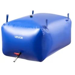 VEVOR Water Storage Bladder 105.7 Gallon Large Capacity Water Bag, Portable & Collapsible Soft Waters Container, Leakproof & Tear-Resistant PVC Emergency Waters Storage Tank for RV Truck & Outdoor Use