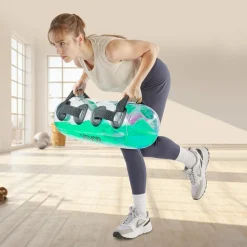 VEVOR Water Weights Aqua Bag, Large Aqua Bags for Workout, 70 lbs Adjustable Portable Stability Fitness & Full Body Exercise Equipment, for Strength Core and Balance Training, Home Gym Exercise, Clear