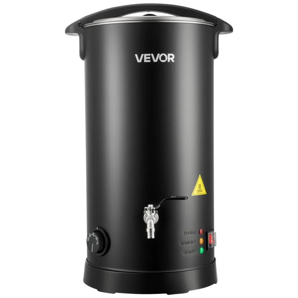 VEVOR Wax Melter for Candle Making, 15.9 Qts, Fast and Even Heating, with Easy Pour Spout and Temperature Control, Hourglass Base for Non-Stick Smooth Flow, Wax Melting Pot for Making Candles Soaps