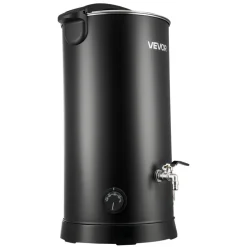 VEVOR Wax Melter for Candle Making, 15.9 Qts, Fast and Even Heating, with Easy Pour Spout and Temperature Control, Hourglass Base for Non-Stick Smooth Flow, Wax Melting Pot for Making Candles Soaps