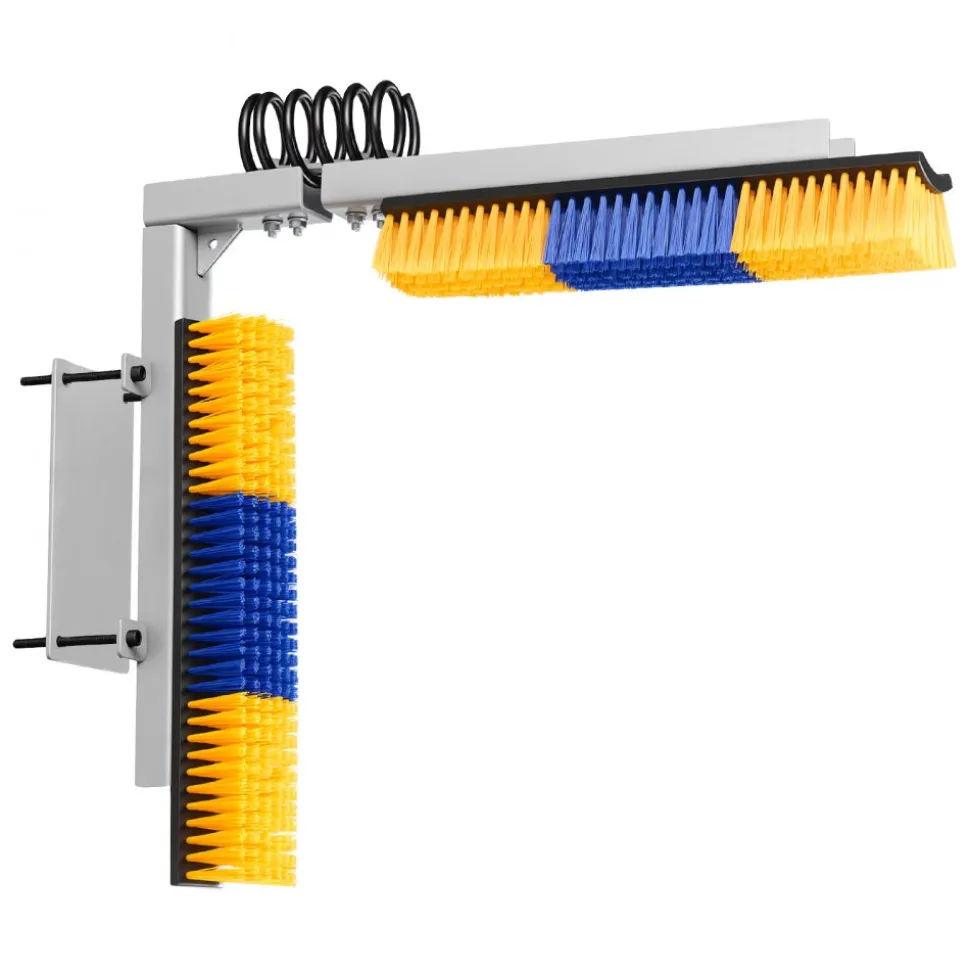 VEVOR 2 Way Livestock Scratching Brush, Dual Sided Goat Scratcher Brush with Mounting Bracket, 16.9" x 3.9" Cow Scratcher for Back Itch Relief, Massage Grooming Scratch Tool for Horse Cattle Sheep Pig