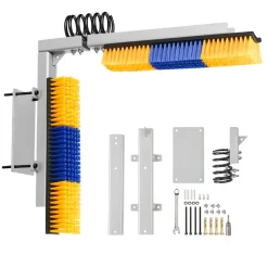 VEVOR 2 Way Livestock Scratching Brush, Dual Sided Goat Scratcher Brush with Mounting Bracket, 16.9