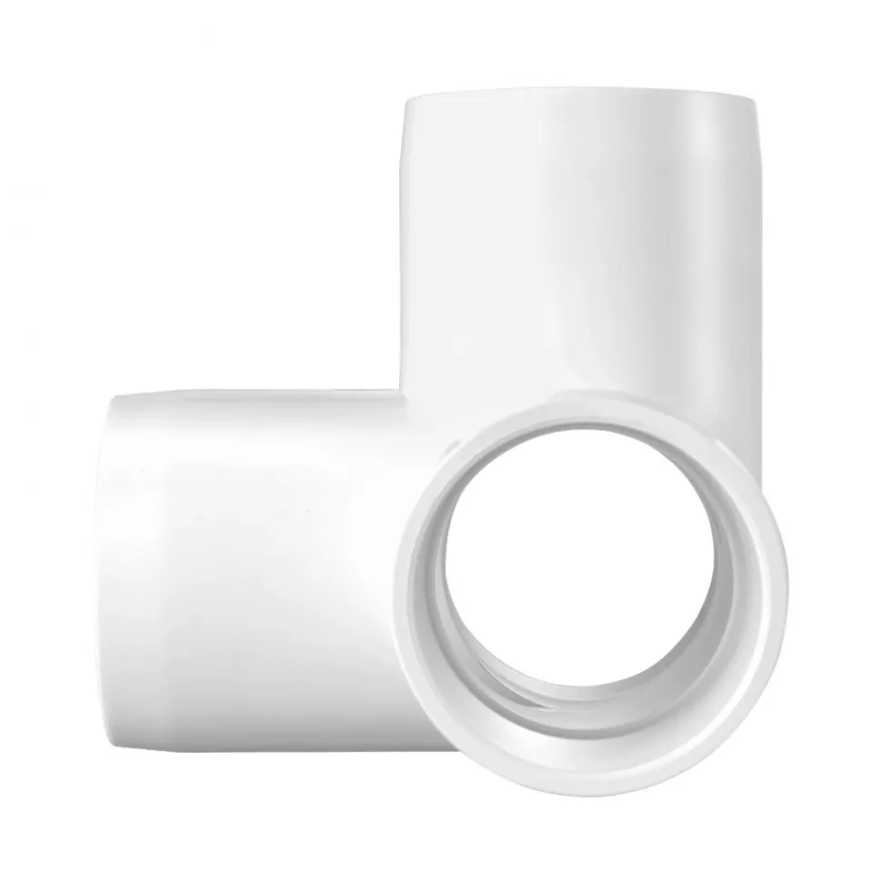 VEVOR 4-Way PVC Fittings, 1-inch PVC Pipe Joints Elbow Connector, 10-Pack Furniture Grade Pipe Corner Connectors for DIY Storage Rack, Animal Cage, Garden Support Frame, Impact & Weather-Resistant