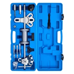VEVOR 9-Way Slide Hammer Puller Set, 15PCS Front Wheel Hub Bearing Remover & Rear Wheel Axle Hub Dent Shaft Puller Tool Kit, Axle Bearing Puller Tool Kit and Slide Hammer Remover Set with Carry Box