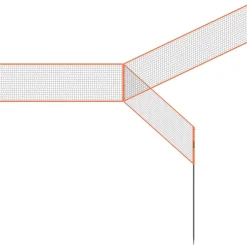 VEVOR 4-Way Volleyball Net, Adjustable Height Badminton Net Set for Backyard Beach Lawn, Outdoor Portable Volleyball Net with Carrying Bag, 4 Square Quick Assemble Game Set For Kids And Adults