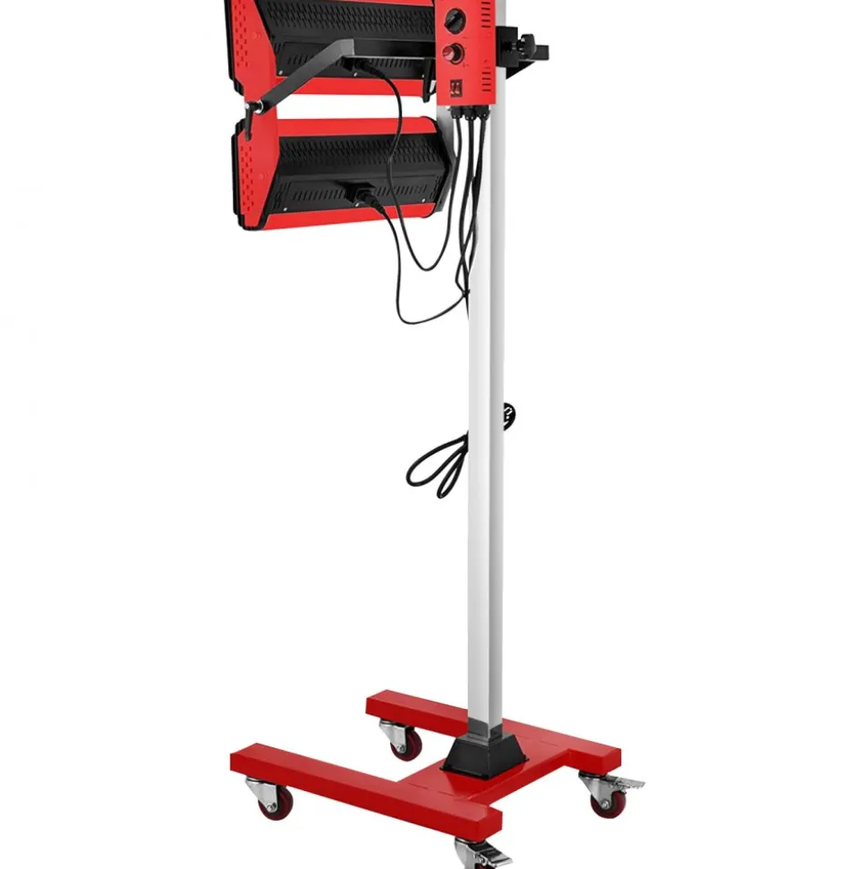 VEVOR 2000W Baking Infrared Paint Curing Lamp Short Wave Infrared Heater Car Bodywork Repair Paint Dryer/Stand