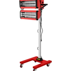 VEVOR 2000W Baking Infrared Paint Curing Lamp Short Wave Infrared Heater Car Bodywork Repair Paint Dryer/Stand