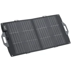 VEVOR 100W Bifacial Solar Panel, 16BB N-Type Foldable Monocrystalline Solar Panel Charger 24% Efficiency, Portable with MC4 Output, USB-A (QC3.0), Type-C & DC Ports for Power Stations Camping Hiking