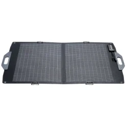 VEVOR 100W Bifacial Solar Panel, 16BB N-Type Foldable Monocrystalline Solar Panel Charger 24% Efficiency, Portable with MC4 Output, USB-A (QC3.0), Type-C & DC Ports for Power Stations Camping Hiking