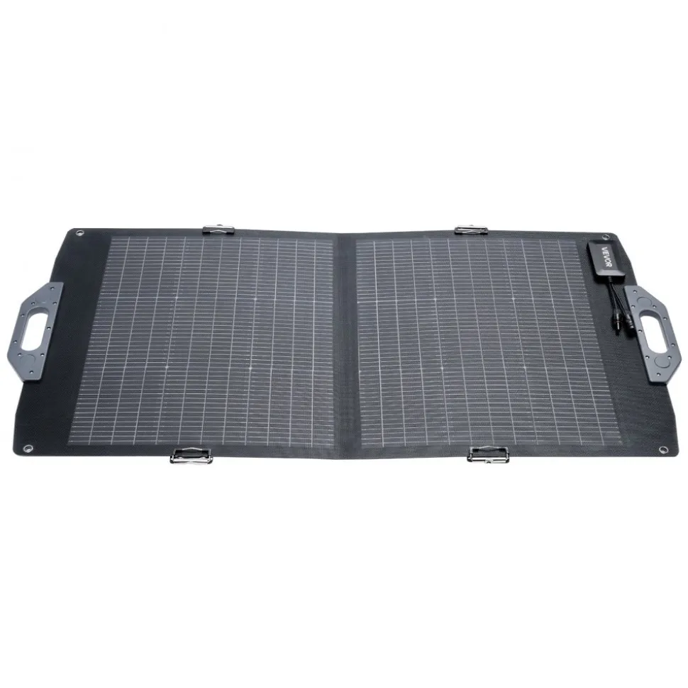 VEVOR 100W Bifacial Solar Panel, 16BB N-Type Foldable Monocrystalline Solar Panel Charger 24% Efficiency, Portable with MC4 Output, USB-A (QC3.0), Type-C & DC Ports for Power Stations Camping Hiking
