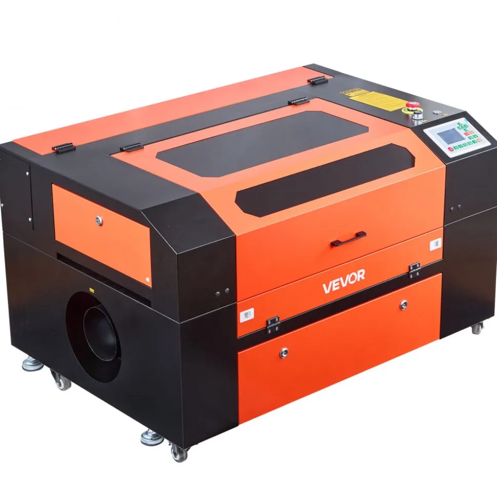 VEVOR 130W CO2 Laser Engraver, 55 x 35 in, CO2 Laser Engraver Cutter Machine with Water Chiller, 2 Way Pass Air Assist, 1200 mm/s Speed, Autofocus Engraving Cutting Machine, for Wood Acrylic Glass