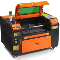 VEVOR 50W CO2 Laser Engraver, 12 x 20 in, 19.7 IPS Laser Cutter Machine with 2-Way Pass Air Assist, Compatible with LightBurn, CorelDRAW, AutoCAD, Windows, Mac OS, Linux, for Wood Acrylic Fabric More