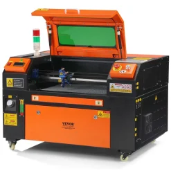 VEVOR 50W CO2 Laser Engraver, 12 x 20 in, 19.7 IPS Laser Cutter Machine with 2-Way Pass Air Assist, Compatible with LightBurn, CorelDRAW, AutoCAD, Windows, Mac OS, Linux, for Wood Acrylic Fabric More