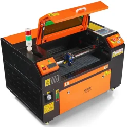 VEVOR 50W CO2 Laser Engraver, 12 x 20 in, 19.7 IPS Laser Cutter Machine with 2-Way Pass Air Assist, Compatible with LightBurn, CorelDRAW, AutoCAD, Windows, Mac OS, Linux, for Wood Acrylic Fabric More