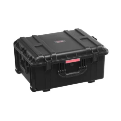 VEVOR Weatherproof Hard Case, Heavy Duty Protective Dry Box Case with Pre-Cut Foam, Wheels & Retractable Pull Handles for Travel, Hunt, Military, Tactical, IP67 Waterproof Case for Cameras(63x50x32)
