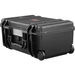 VEVOR Weatherproof Hard Case, Heavy Duty Protective Dry Box Case with Pre-cut Foam, Wheels & Retractable Pull Handles for Travel, Hunt, Military, Tactical, IP67 Waterproof Case for Cameras (64x51x25)