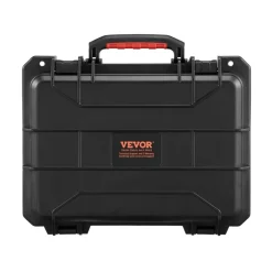 VEVOR Weatherproof Hard Case, Heavy Duty Protective Dry Box Case with Pre-cut Foam, and Retractable Pull Handles for Travel, Hunting, Military, Tactical, IP67 Waterproof Case for Cameras (40x32x16.6)